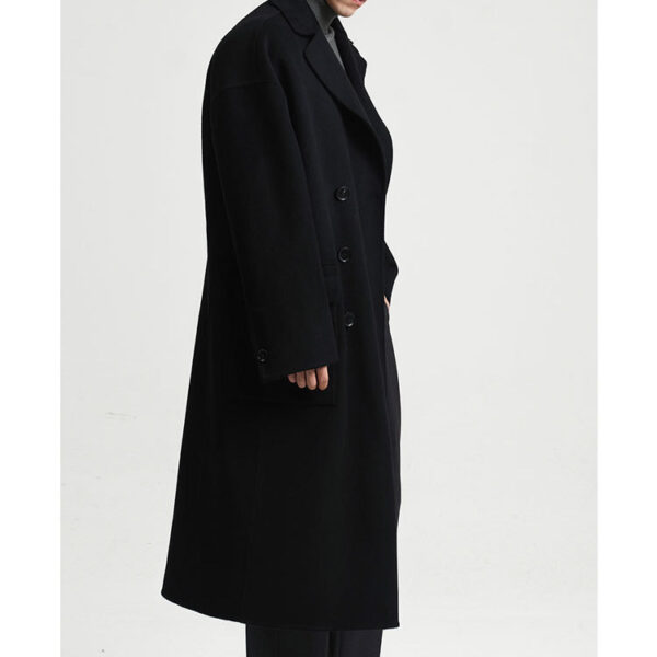Long Double-faced Woolen Goods Wool Overcoat Men - Image 4