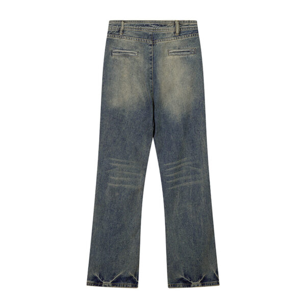 Fashion Denim Straight Mopping Pants Men - Image 10