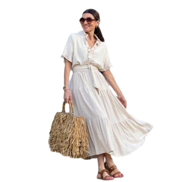 Women's Fashion Casual Polo Collar Dress - Image 4