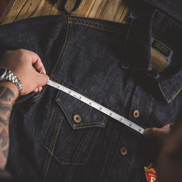 Original Color Denim Jacket Motorcycle Slim Jacket Men - Image 6