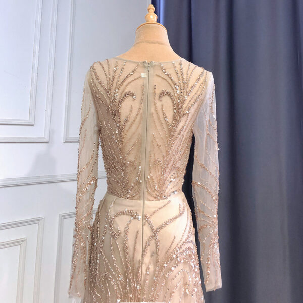 Light Crystal work Luxury Evening Dress - Image 3