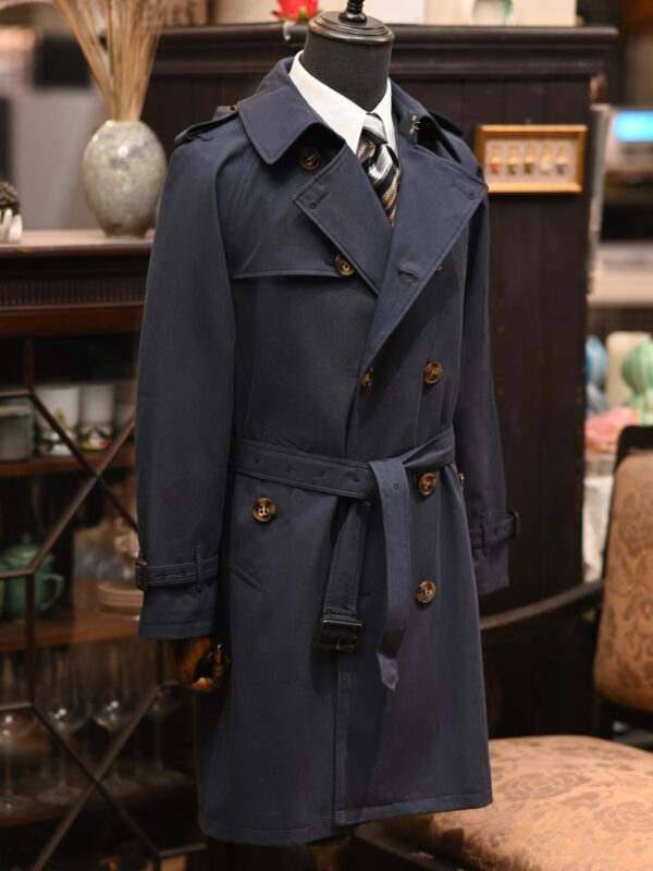 Double Breasted British Casual Raglan Sleeve Overcoat - Image 7