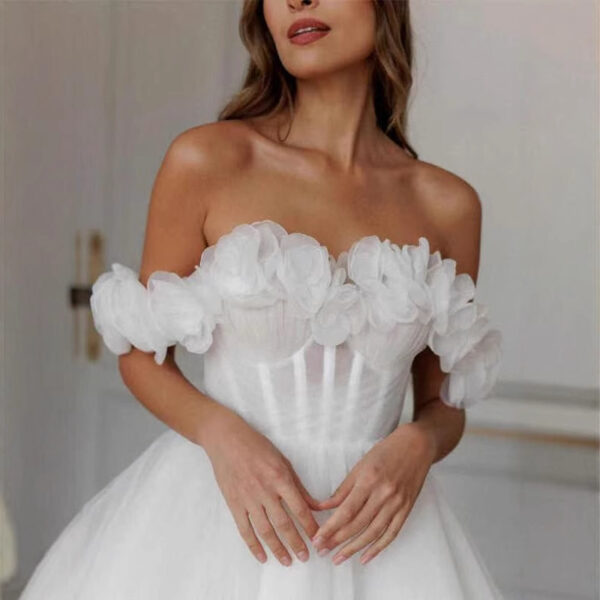 Lace Off-shoulder Party Dress - Image 5