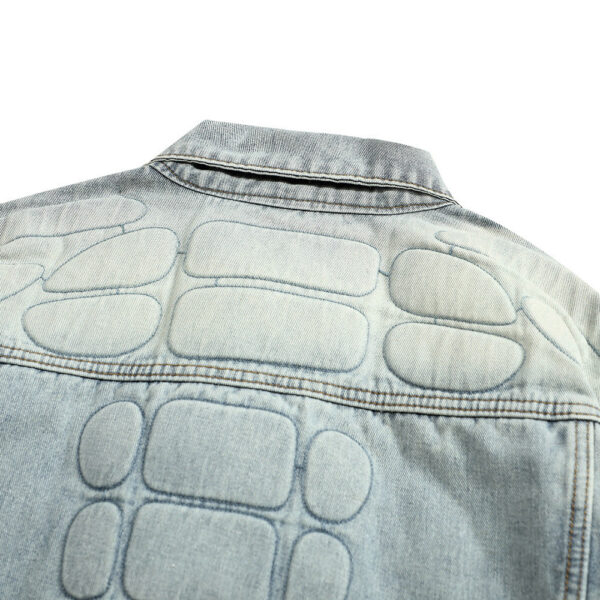 Skull Skeleton Denim Clothes Jacket Men - Image 2