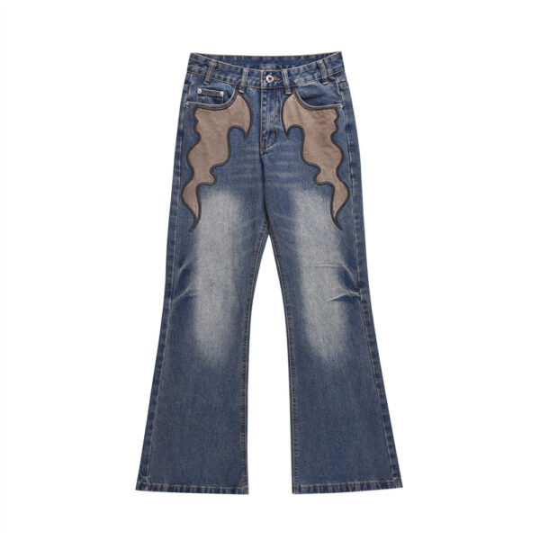 Fashion Horn Denim Pants Men