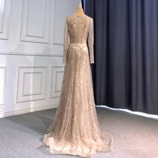 Light Crystal work Luxury Evening Dress - Image 2