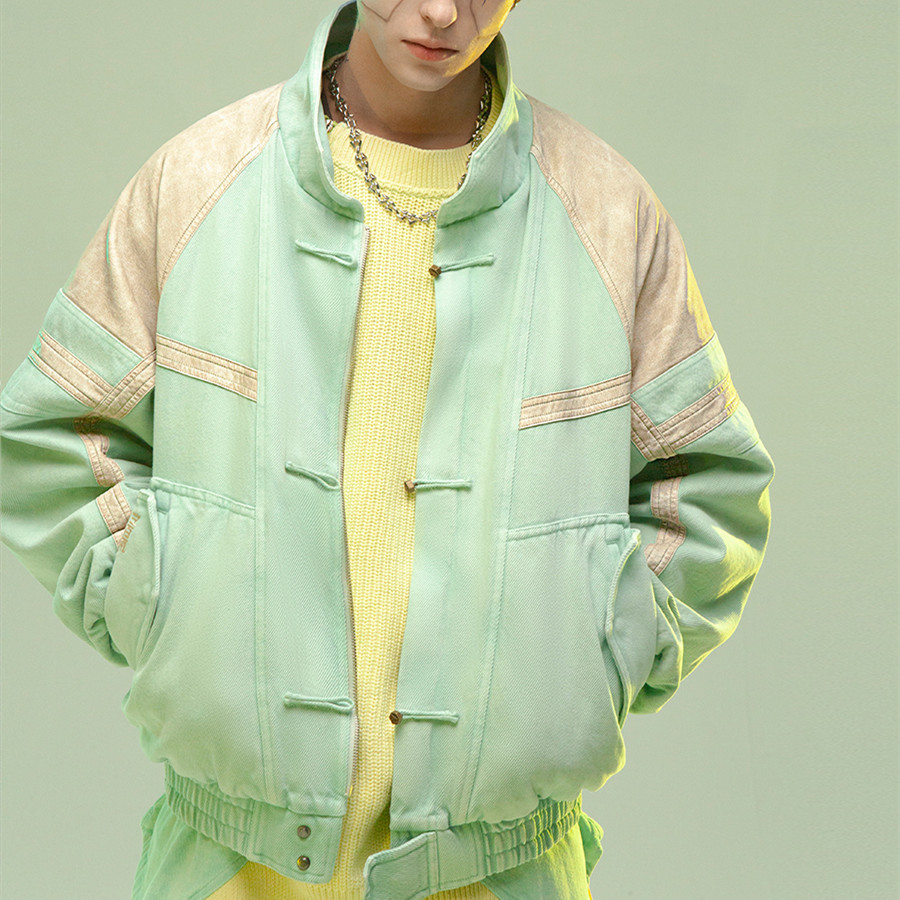 Chinese Style Leather Thickened Short Jacket