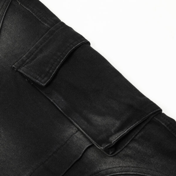 Inkjet Straight-leg Denim Overalls Men - Image 2