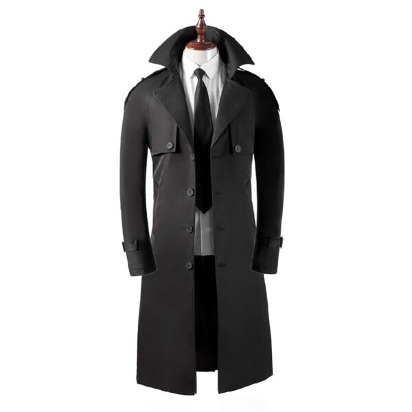 Men's Trench Coat Super Long - Image 2