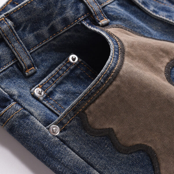 Fashion Horn Denim Pants Men - Image 10