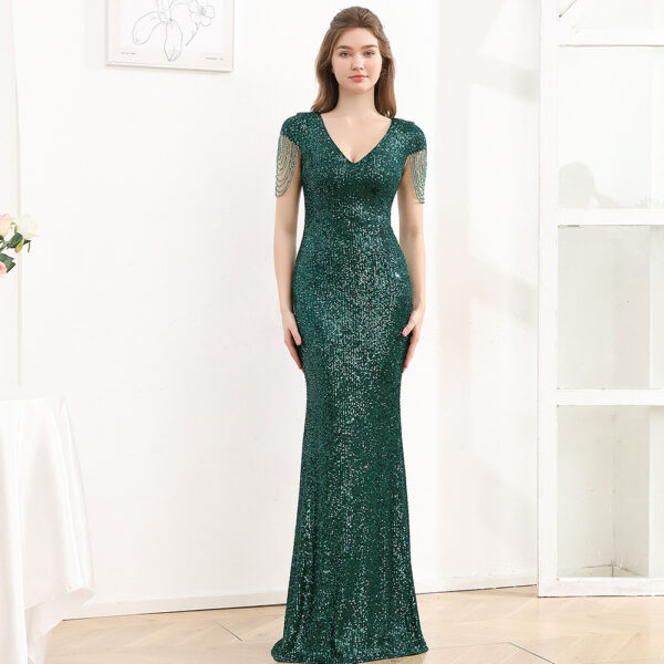Slim Fit Slimming Long Party Dress Women - Image 5