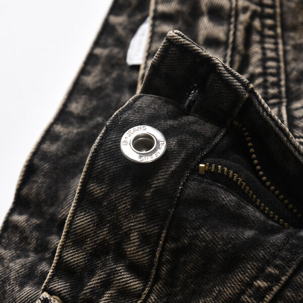 Pleated Loose Denim Trousers Men - Image 2