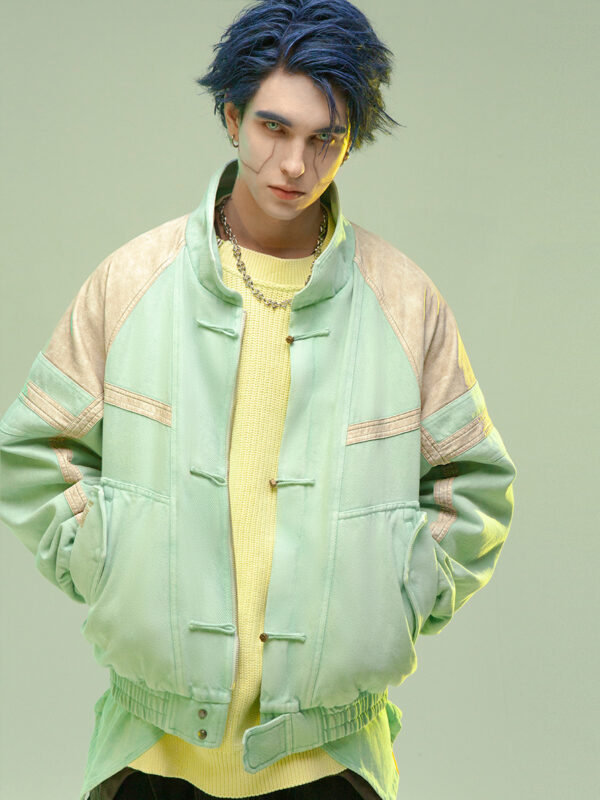 Chinese Style Leather Thickened Short Jacket - Image 3