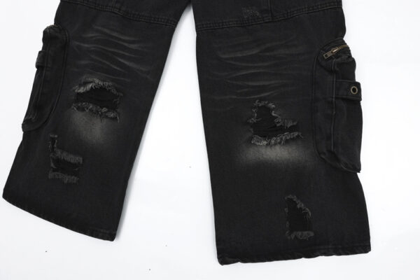 Hole Denim Overalls Men - Image 8