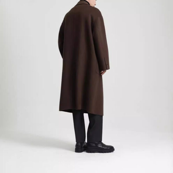 Long Double-faced Woolen Goods Wool Overcoat Men - Image 5