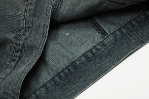 Punk Distressed Denim Jacket Coat Men - Image 4