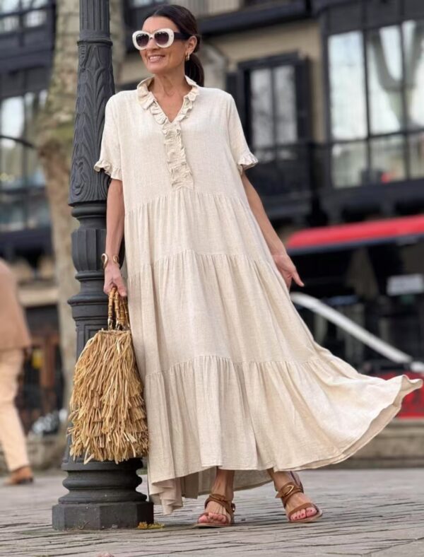 Women's Fashion Casual Polo Collar Dress - Image 6