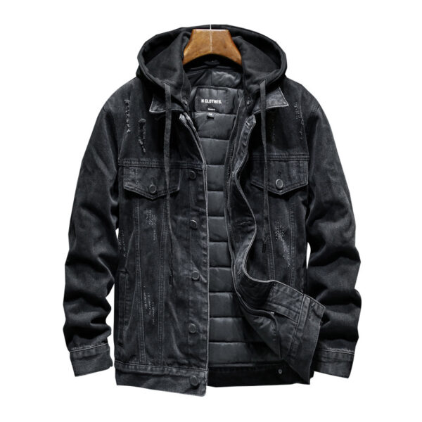 Thick denim jacket men - Image 2