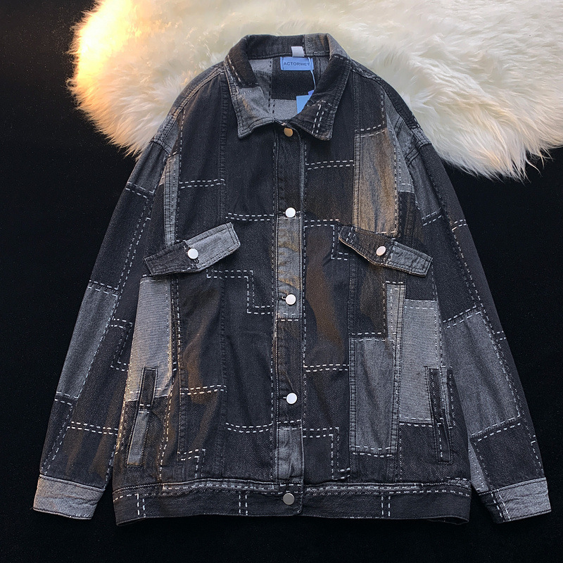 Black Denim Cardigan Jacket