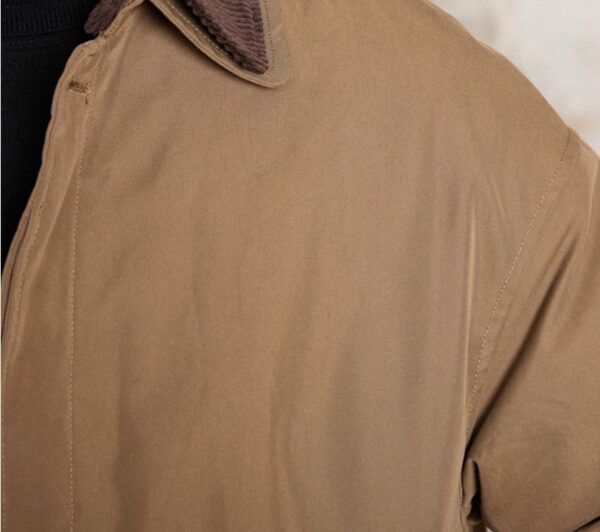 Retro Down Mid-length Trench Coat - Image 9