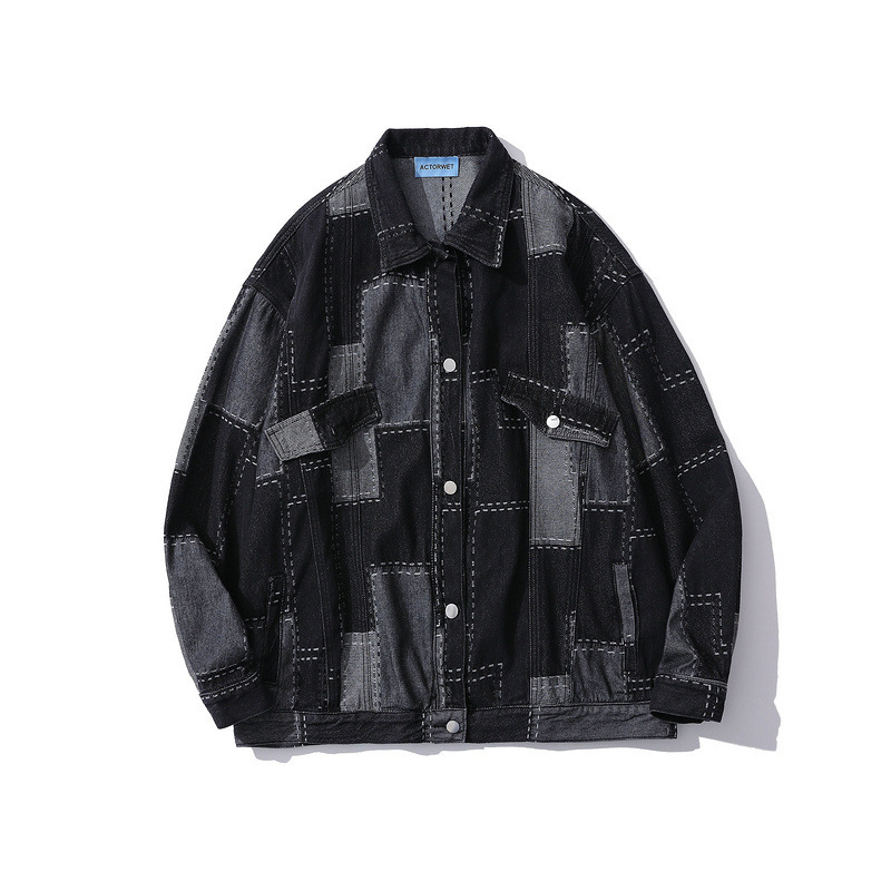 Black Denim Cardigan Jacket - Image 3