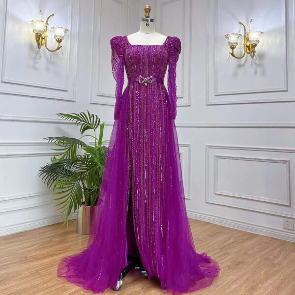 Crystal Stone Party  Evening Dress - Image 7
