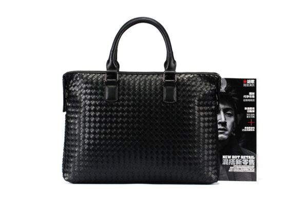 Men's Bag Leather Large Briefcase - Image 6