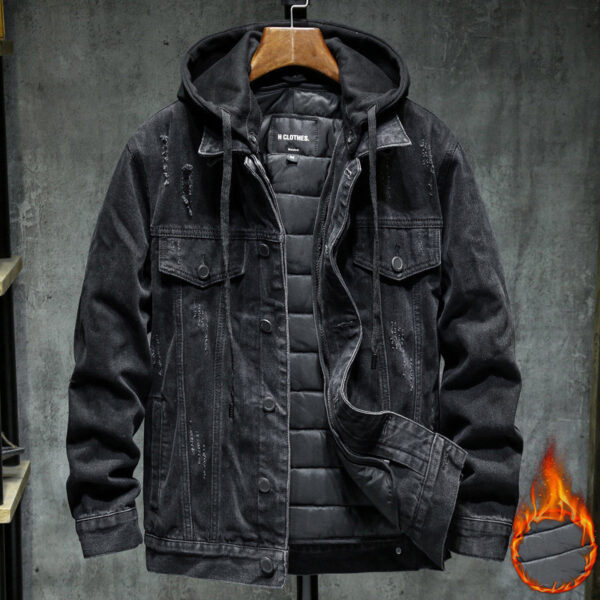 Thick denim jacket men - Image 7