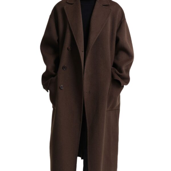 Long Double-faced Woolen Goods Wool Overcoat Men - Image 2