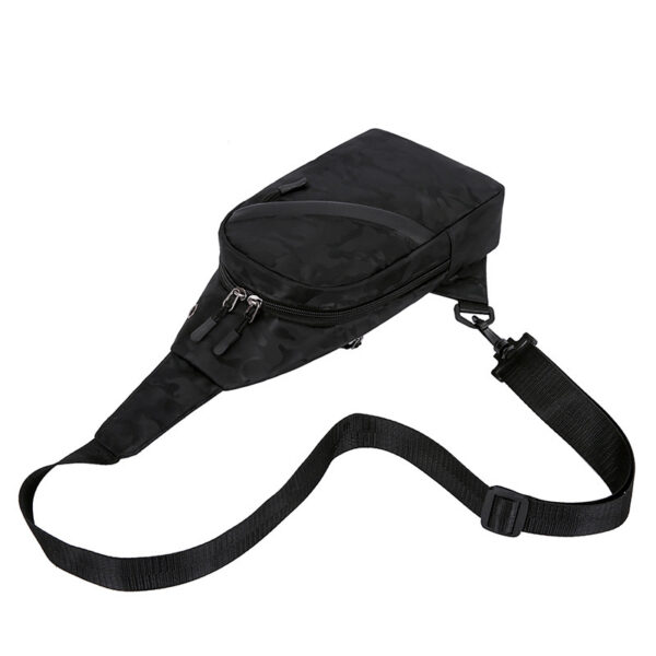 Camouflage Chest Bags Men Crossbody Bag With Headphone Hole - Image 5