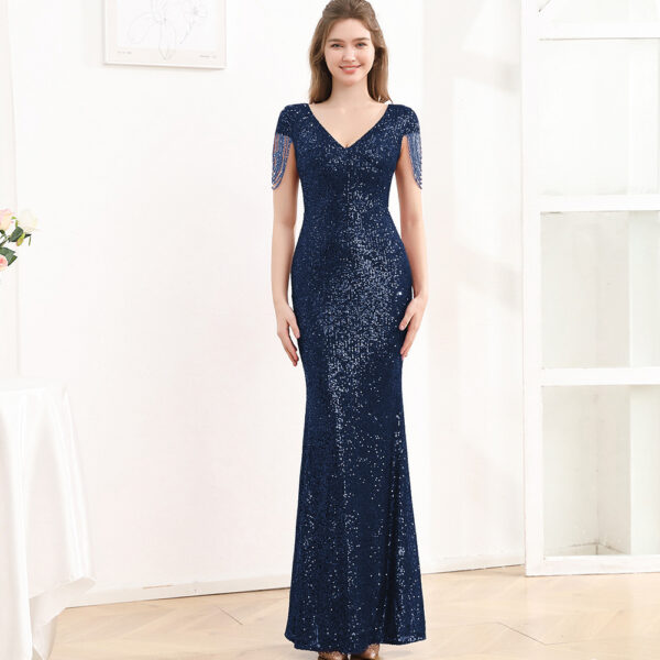 Slim Fit Slimming Long Party Dress Women - Image 10