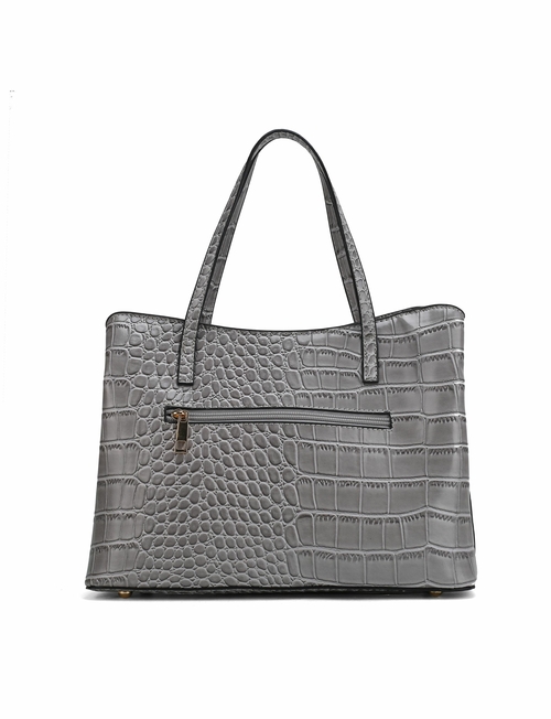 MKF CollectionAurelia Crocodile Embossed Tote Handbag by Mia K - Image 3