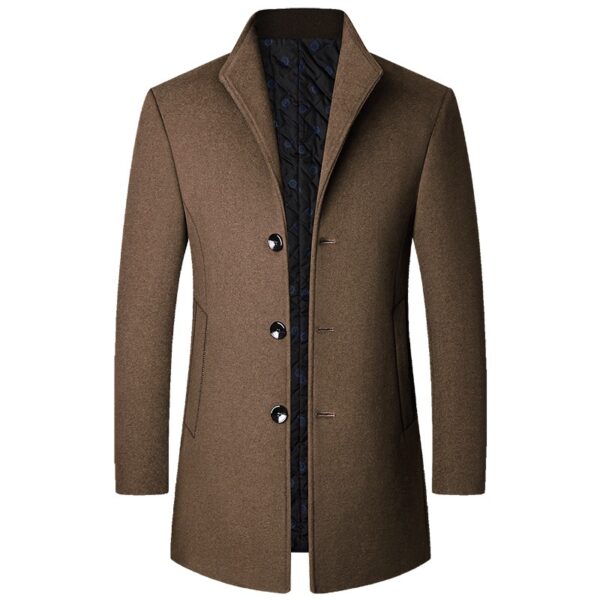 Autumn And Winter Casual Woolen Coat Men - Image 4