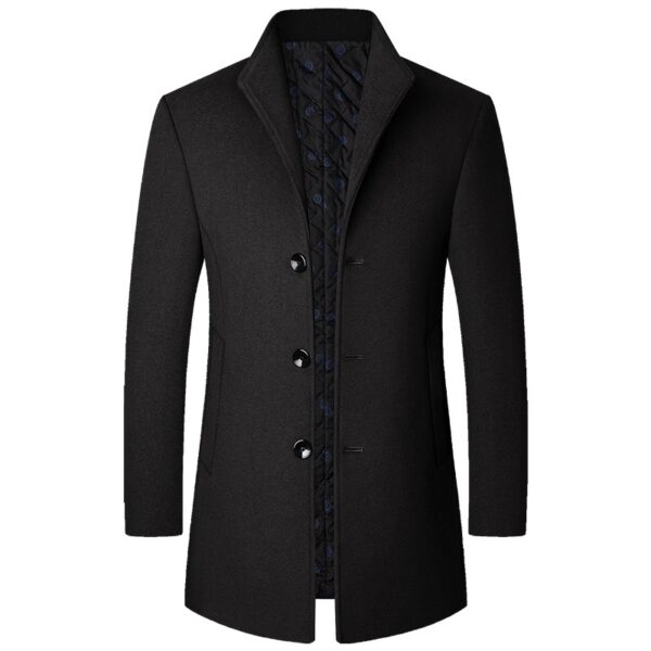 Autumn And Winter Casual Woolen Coat Men - Image 5