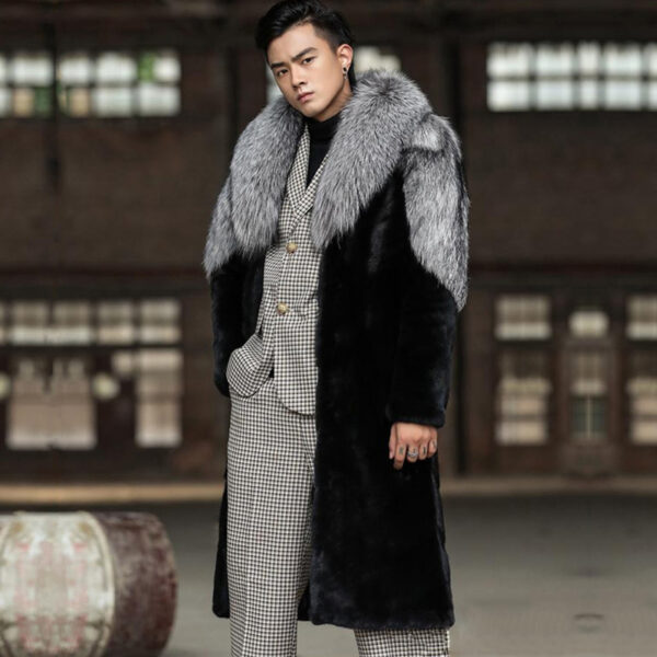Men's Fur Jacket Mink Thermal Top - Image 5