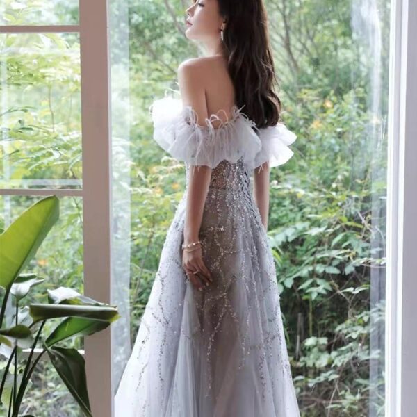 Off-shoulder Party  Dress - Image 2