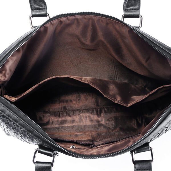 Men's Bag Leather Large Briefcase - Image 5
