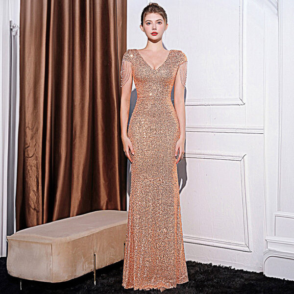 Slim Fit Slimming Long Party Dress Women