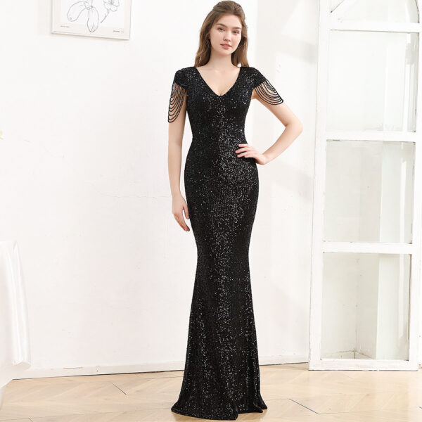 Slim Fit Slimming Long Party Dress Women - Image 3