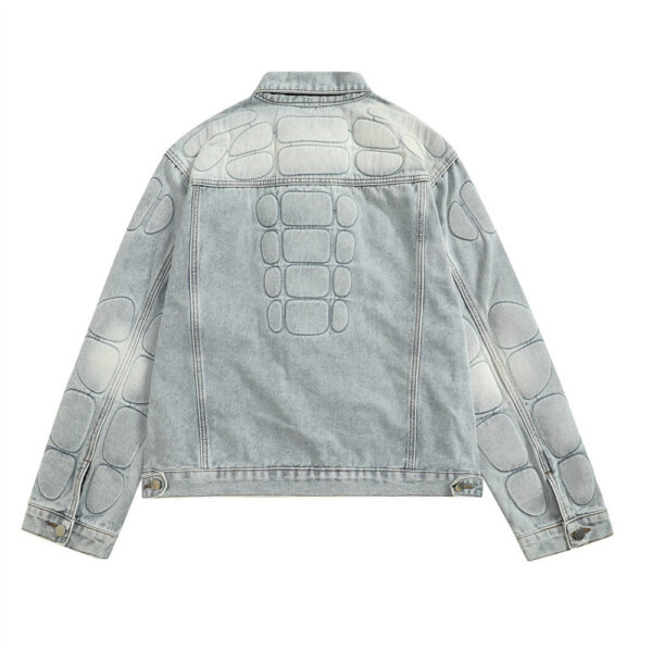 Skull Skeleton Denim Clothes Jacket Men - Image 8