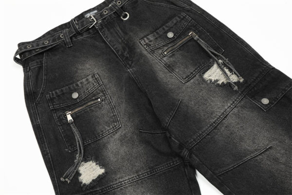 Fashion Holes Denim Jeans - Image 10