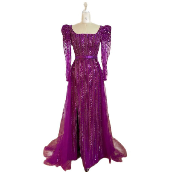 Crystal Stone Party  Evening Dress - Image 3