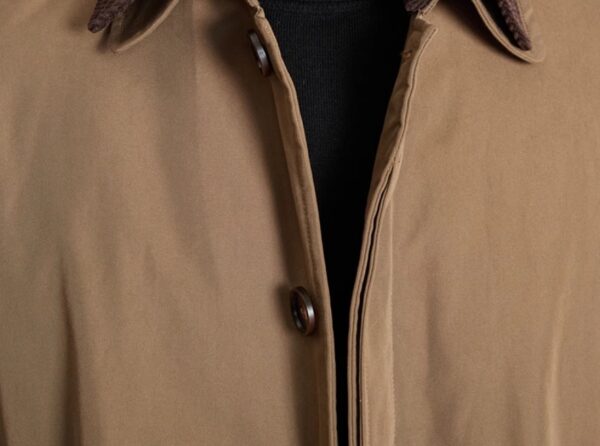 Retro Down Mid-length Trench Coat - Image 6