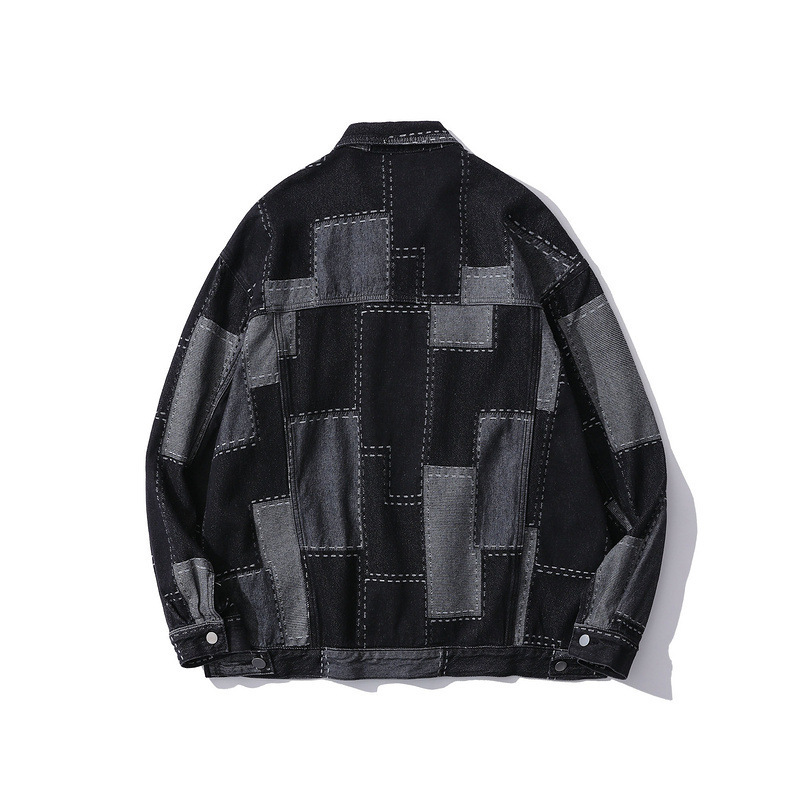 Black Denim Cardigan Jacket - Image 4