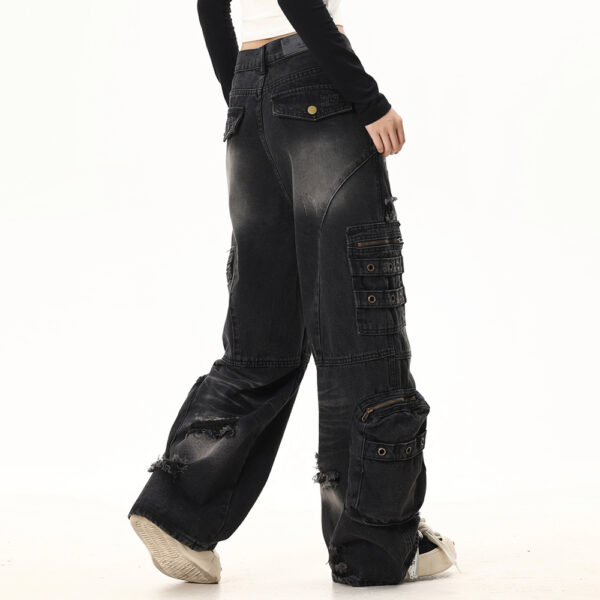Hole Denim Overalls Men - Image 5