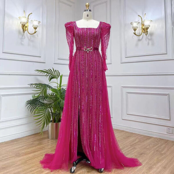 Crystal Stone Party  Evening Dress - Image 4