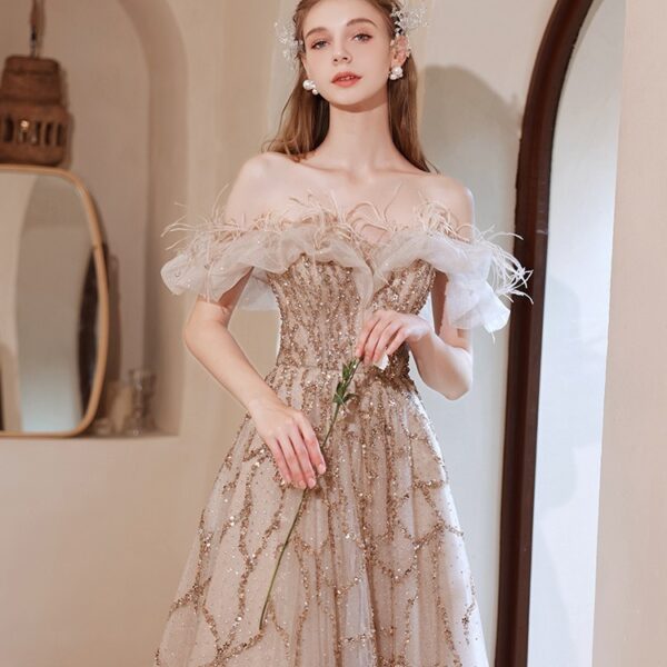 Off-shoulder Party  Dress