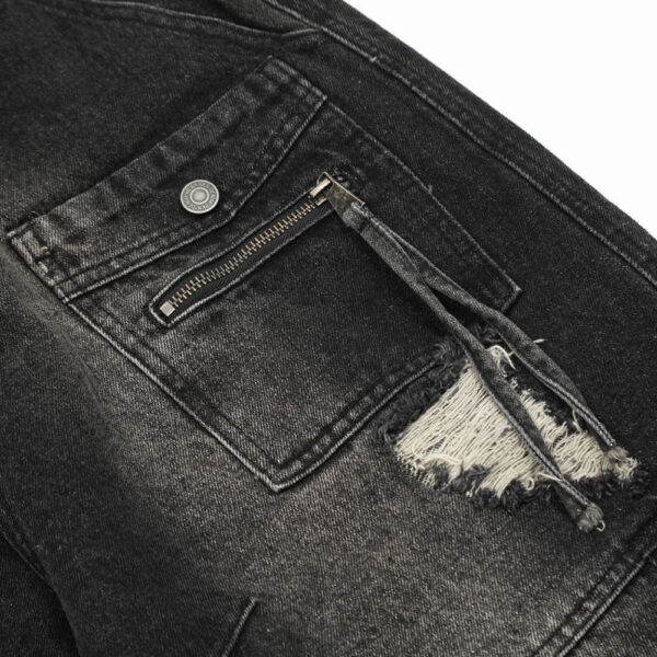 Fashion Holes Denim Jeans - Image 4