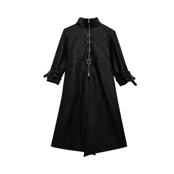 Women's Fashionable Knee Length Jacket - Image 4