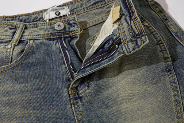 Fashion Denim Straight Mopping Pants Men - Image 6